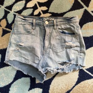 3/10! High waisted Refuge Jean shorts